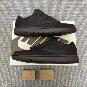 Nike Jordan 1 OG Low SP x Travis Scott Velvet Brown | UK8 US9 Brand New with box - Picture 1 of 5