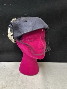 Vintage Ladies Hat Blue Floral Lane Bryant - Picture 1 of 9