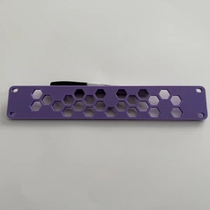 10" Inch Mini Rack Blank Module – 3D Printed in Durable PLA Lavender Purple - Picture 1 of 3