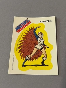 Masters of Universe Trading Card Sticker 1984 Mattel Puzzle He-Man Sorceress Vtg - Picture 1 of 2