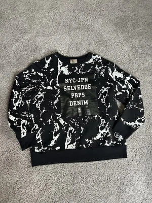 Prps Crewneck Pullover Sweatshirt Men’s 2xl Black And White - Image 1 of 4
