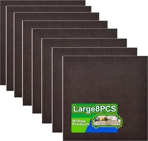 8-Pack Brown Felt Pads – Self-Adhesive Furniture Protectors for Hard Floors - Picture 1 of 6