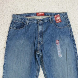 Arizona Jeans Mens Jeans 40x32 Blue Loose Straight Denim Classic Fit New Tags - Picture 1 of 13