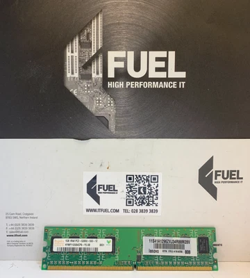 Hynix  1GB DDR2 ram memory module PC2-5300  -  HYMP112U64CP8-Y5 AB - Image 1 of 3