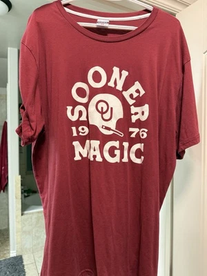 Oklahoma Sooners Sooner Magic Shirt 2XL XXL Charlie Hustle - Image 1 of 3