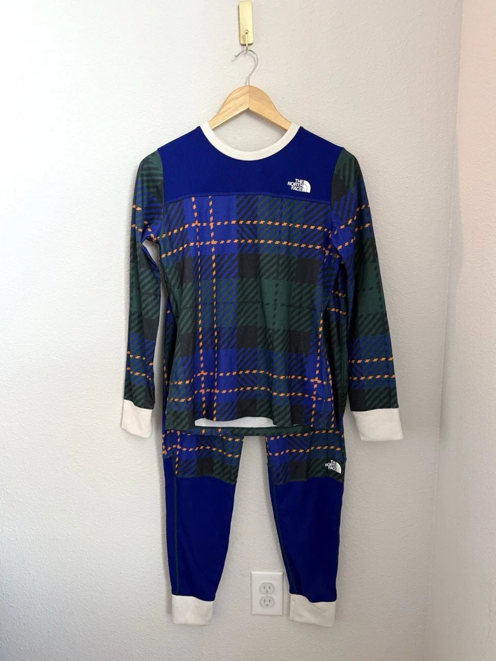 Juego de gofres a cuadros con capa base seca flash North Face para mujer talla S Foto 1 de 4