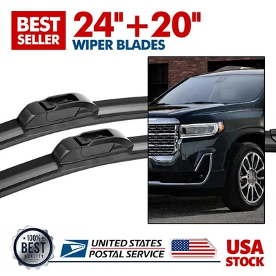For Chevrolet Traverse 2018-2023 Windshield Wiper Blade Set Front 24"&20" New - Imagem 1 de 4