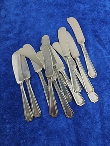 GORHAM STERLING FLAT HANDLE BUTTER SPREADER FAIRFAX ~ MONO JWM  choose qty - Picture 1 of 5