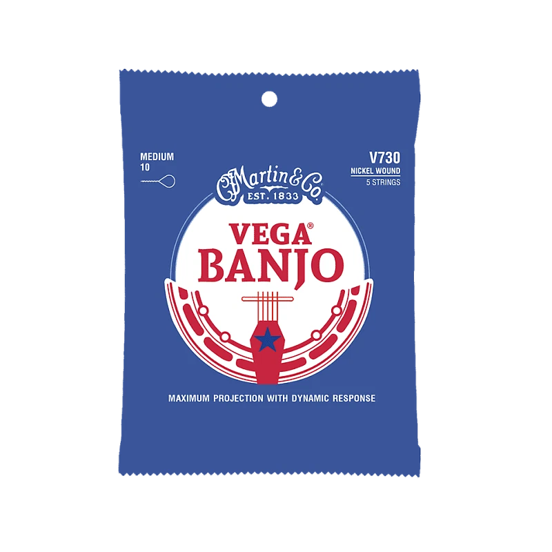 Martin V730 Vega Banjo Strings, Medium (10-25) - Image 1 of 1