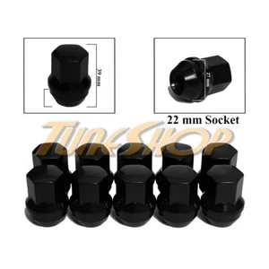 10 LARGE SEAT FACTORY STYLE STOCK WHEELS LUG NUTS 14 X 1.5 M14 ACORN RIMS BLACK - Picture 1 of 2