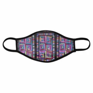Crazy Patches Fabric Face Mask by AlchemyArts Handmade in UK, 4 sizes S,M,L,XL - Picture 1 of 4