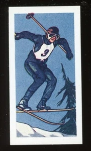 1958 Sweetule Sports Quiz #16 Skiing NM/MT - Picture 1 of 2