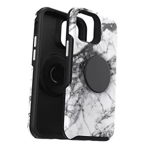 Otter + POP Symmetry Series Case for iPhone 12 iPhone 12 mini WHITE MARBLE - Picture 1 of 7