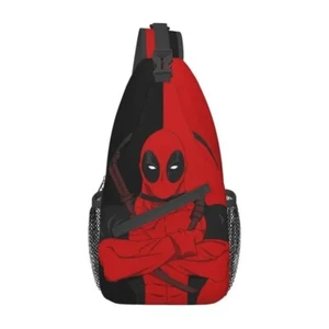Deadpool Sling Crossbody Backpack Men Shoulder Chest Bags for Traveling - Picture 1 of 32