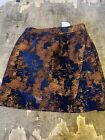 Warehouse Blue And Brown Skirt Brand New With Tags Rrp £60