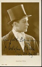 Walther Rilla Fotografía Sur Postal Ross Verlag Con Autografo