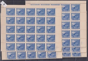 / CHILE - MNH - PLANES - 5 FOLDED SHEETS - 250 STAMPS - Imagen 1 de 1