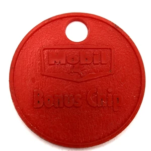 De Colección Mobil Gasolinera Premium Plástico Bonus Chip Fiken Rojo Plástico Moneda Aceite 6C - Imagen 1 de 4