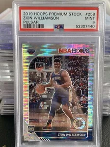 2019-20 NBA Hoops Premium Stock Zion Williamson Pulsar Prizm RC 258 PSA 9 (28) - Bild 1 von 2