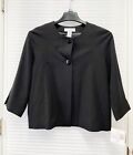 Sag Harbor Women's Black Stretch Suit Jacket 3/4 Sleeve | Size 6 | New With Tag