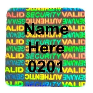 500 SV1c SVAG Hologram Customized 1" Tamper Evident Labels Sticker Seals - Picture 1 of 5