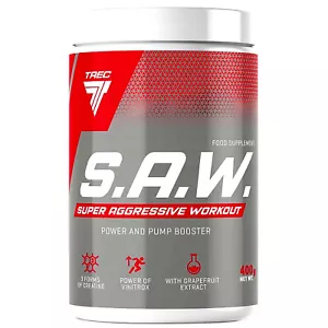 TREC SAW 400/600g Pre-Workout Booster Energie Konzentration 3 Arten von Kreatin - Bild 1 von 4