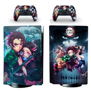Demon Slayer Tanjirou Nezuko Decals for PS5 Standard Disc Digital Console Skins - Picture 1 of 5