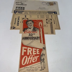 Edwin’s Cigar Co. N.Y. 32nd Anniversary Offer Mailer| A25 - Picture 1 of 5