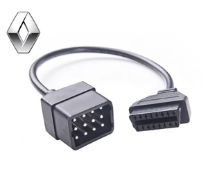 Prise automobile Renault 12 pins vers OBD2 | diagnostic automobile - Imagen 1 de 1