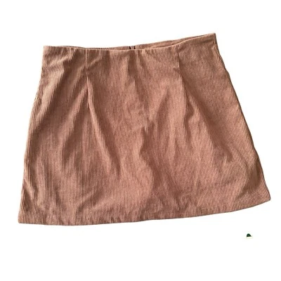 NWT Halara High Waisted Invisible Zipper 2-in-1 A Line Mini Corduroy Skirt Large - Image 1 of 4
