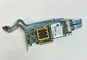 Adaptec ASR-5805 SAS/SATA 512mb RAID Controller Card PCA-00275-05 + CBL-0108L-02 - Picture 1 of 9