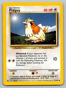 Pokémon TCG Base Set Pidgey #57 - Picture 1 of 2