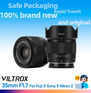 Viltrox 35mm F1.7 APS-C Auto Focus Lens For Fujifilm Fuji X Sony E Nikon Z mount - Picture 1 of 8