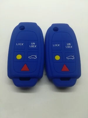2*Key Cover for 2004 2005 2006 2007 2008 2009 2015 Volvo XC90 XC70 V70 S80 S60 - Image 1 of 4