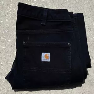 Pantalones Carhartt negros de doble rodilla talla juvenil - Imagen 1 de 8