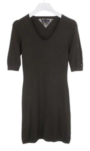 Tommy Hilfiger Kleid Damen M Kaschmir Mischung Midi Gestrickt Stretch Brown - Bild 1 von 12