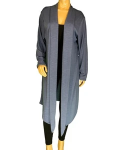 Nuevo cárdigan abierto para mujer talla grande carbón (gris) tallas 1X 2X hecho en EE. UU. - Imagen 1 de 1