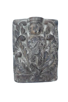 Antigua estatuilla de hombre músico de madera tallada a mano para colgar en la pared NH6802 Foto 1 de 4