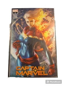 Cómic CAPTAIN MARVEL # 1 ~ VARIANTE LAU 'Wal-Mart' ** Artgerm ** ¡Función de impresión baja!! - Imagen 1 de 1