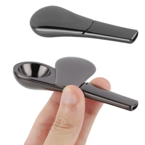 Portable Smoking Pipe Magnetic Metal Spoon Silver With Gift Box for Men Gift NEW - Picture 1 of 12