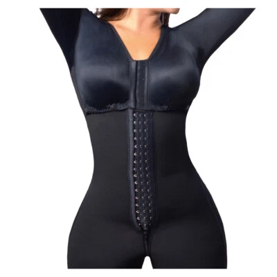 Modelador de cuerpo completo posquirúrgico con mangas y sujetador - Faja de alta compresión Foto 1 de 4