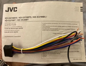 Neuer Kabelbaum für JVC KD-SX26BT mit Bedienungsanleitung & kostenlosem Versand! - Bild 1 von 5