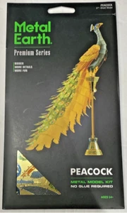 Metal Earth Peacock Metall 3D Modellbausatz Stahl Premium Serie ICX112 - Bild 1 von 4