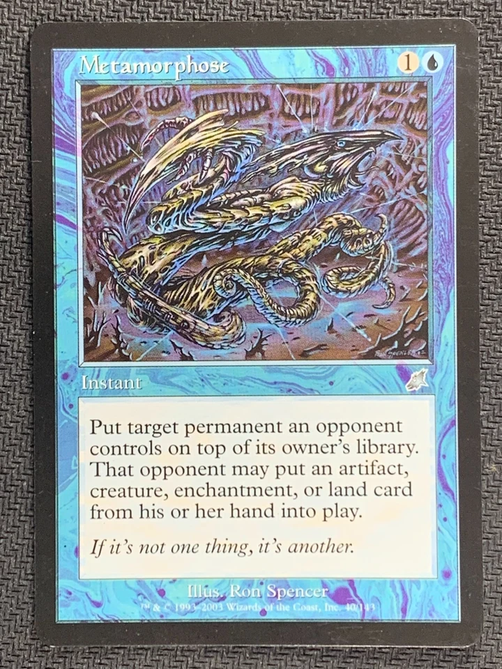 Metamorphose 40/143  Uncommon Scourge   Magic Card MTG 2003 NonFoil - Image 1 of 2