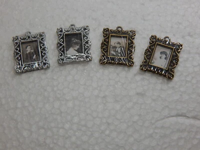 Casa de muñecas miniatura #Z285 escala 1:12 pequeños marcos de fotos conjunto de 4 piezas Foto 1 de 4