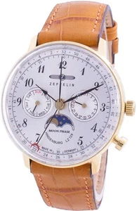 Reloj para mujer Zeppelin Hindenburg LZ129 7039-1 70391 cuarzo fase lunar - Imagen 1 de 4