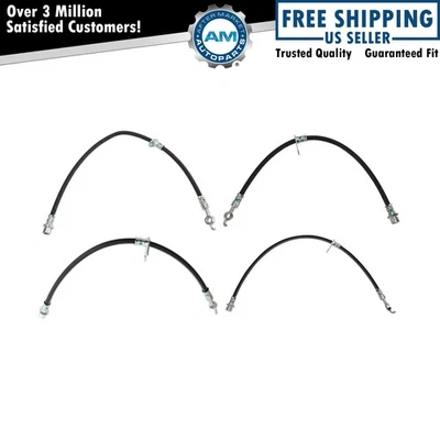 Juego de mangueras de freno delanteras y traseras para 06-12 Toyota Avalon 07-11 Camry Foto 1 de 4