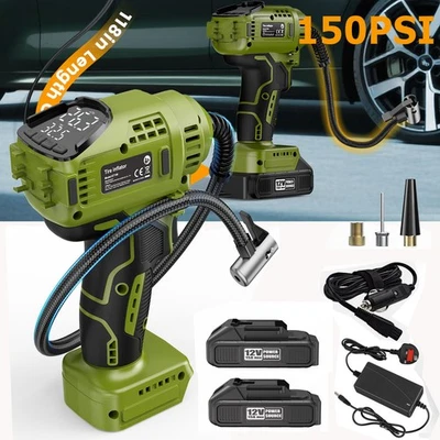 12V Cordless Electric Car Tyre Inflator Pump Portable Tire Air Compressor Pump - Image 1 of 4