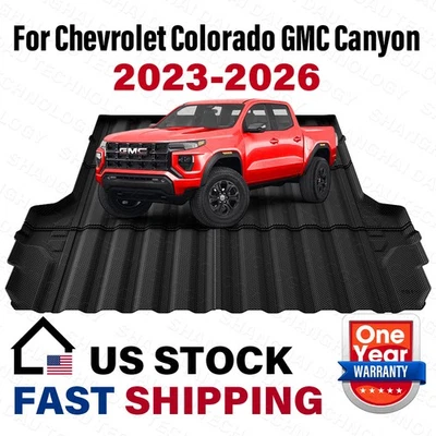 Alfombrilla de plataforma de camioneta de 5 ft TPE revestimiento de piso de carga para Chevy Colorado/GMC Canyon 2023-2026 Foto 1 de 4