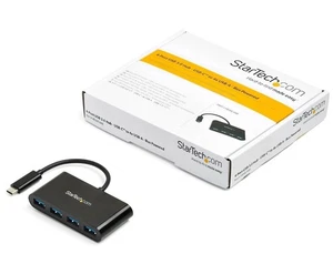 New StarTech USB 3.0 Hub (HB30C4AB) 4 Port USB-C to USB-A - Bus Powered USB Hub - Picture 1 of 7
